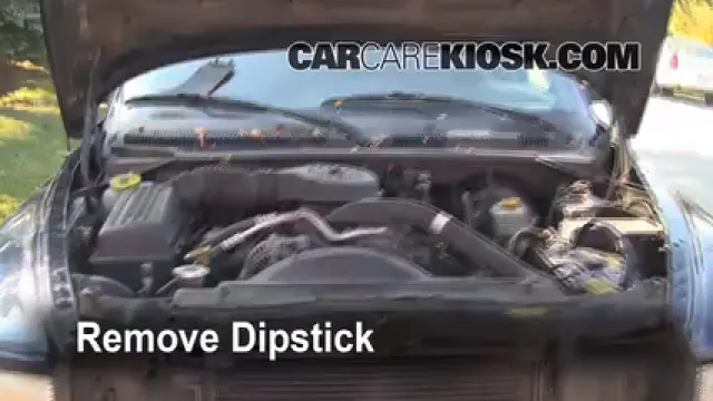 1999 Dodge Durango SLT 5.9L V8 Aceite Controlar nivel de aceite